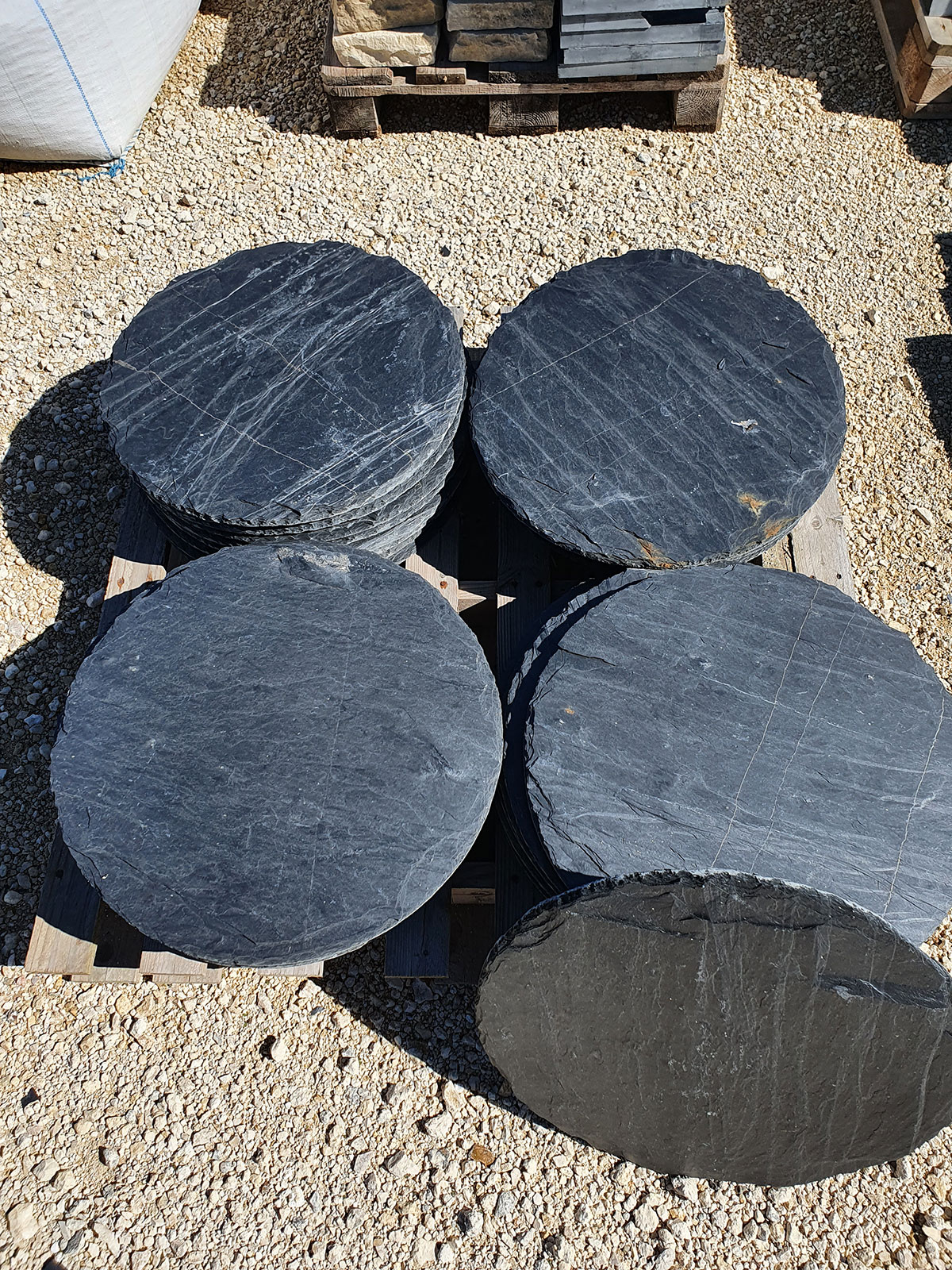 PAS ROND ARDOISE DIAMETRE 50 (sur commande - nous consulter)